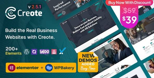Creote v2.5.2 - 咨询业务 WordPress 主题
