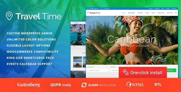 Travel Time v1.3.0 -旅游，酒店和度假旅游主题