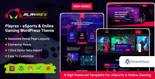 Playrex v1.2 -电竞&游戏族新闻WordPress主题