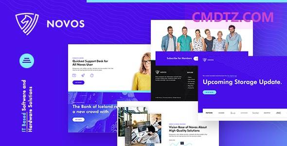 Novos v1.1.0 - IT公司&数字解决方案WordPress主题