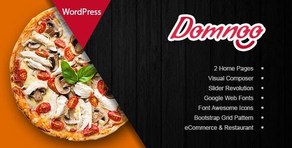 Domnoo v1.35 -比萨&餐厅WordPress主题