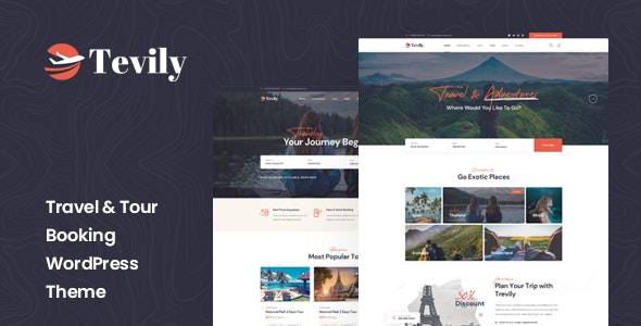 Tevily v1.1.7 -&旅游预订WordPress主题