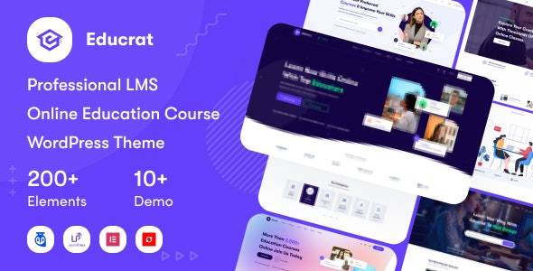 Educrat v1.0.13 -在线课程教育WordPress主题