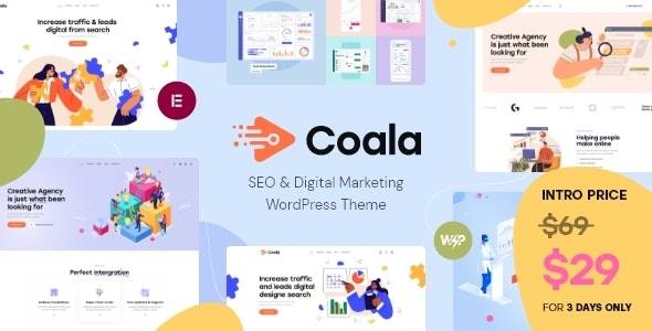 Coala v1.0 - SEO& 数字营销 WordPress主题