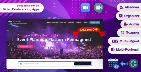 Eventmie Pro v1.8—在线离线活动&Ticket Selling门票销售&多厂商平台管理