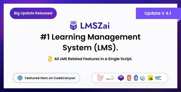 LMSZAI v4.1 - LMS|学习管理系统（Laravel）