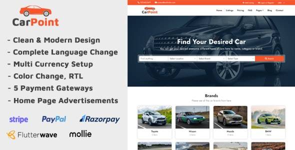 CarPoint v1.5 -多供应商汽车列表目录