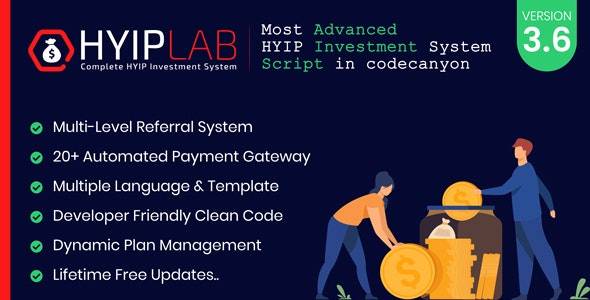 HYIPLAB v3.6 - 全面的高收益投资系统