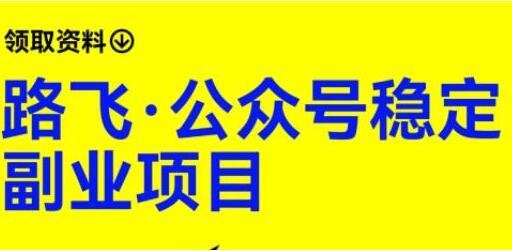 路飞·公众号流量主稳定副业项目课程