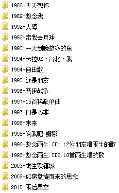 张雨生(1988-2016)所有专辑歌曲合集[高品质MP3+无损FLAC/11.76GB]百度云网盘下载