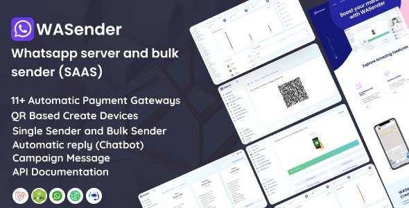 WASender v2.0 - Whatsapp 服务器和批量发送器