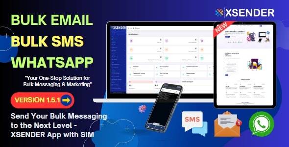 XSender v2.3.5 - 批量电子邮件、短信和 WhatsApp 消息应用程序