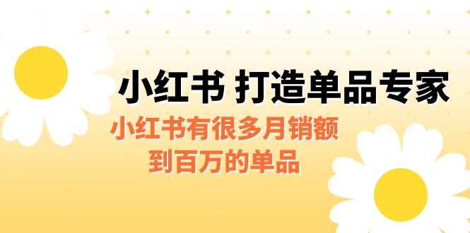 图片[1]-某公众号付费文章《小红书 打造单品专家》小红书有很多月销额到百万的单品-云上仙人资源网