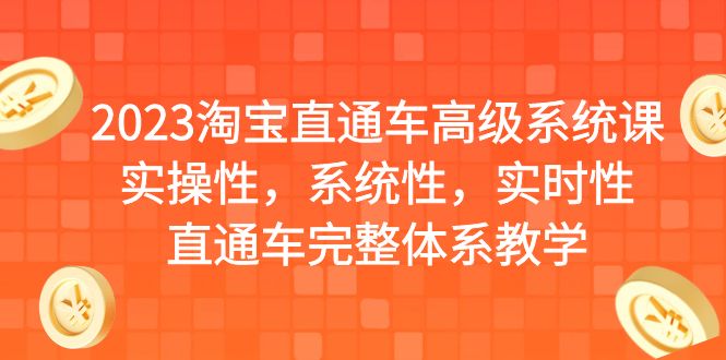 图片[1]-2023淘宝直通车高级系统课，实操性，系统性，实时性，直通车完整体系教学-云上仙人资源网