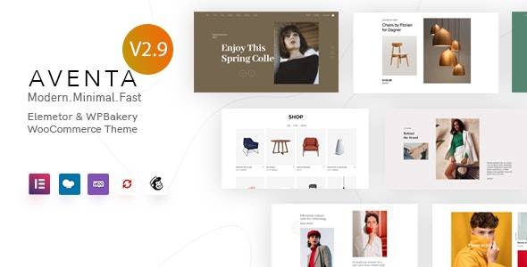 Aventa v2.9.4 – 最小的 WooCommerce 主题