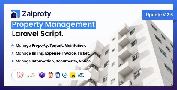 Zaiproty v2.6 - 财产管理 Laravel 脚本