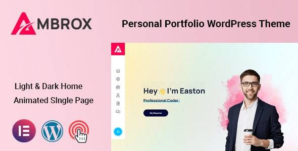 Ambrox v1.0.2 - 个人作品集简历主题