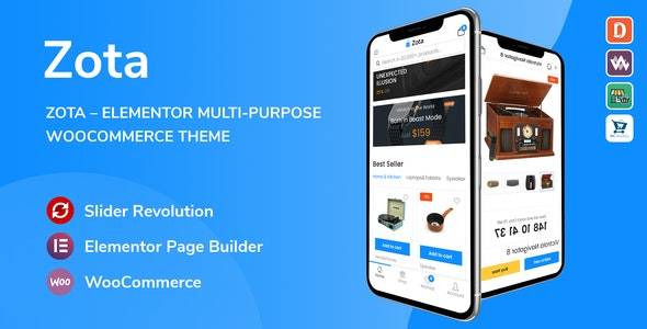 Zota v1.2.11 - Elementor 多功能 WooCommerce 主题