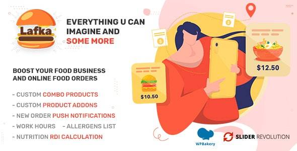 Lafka v4.4.0 - 汉堡披萨快餐配送和餐厅的 WooCommerce 主题