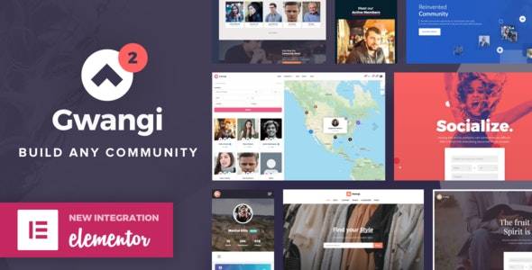 Gwangi v2.4.3 - PRO 多功能会员、社交网络和 BuddyPress 社区主题