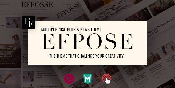 Efpose v2.1.1 – 多用途博客和报纸主题