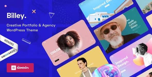 Billey v1.7.3 - Creative Portfolio Agency WordPress主题