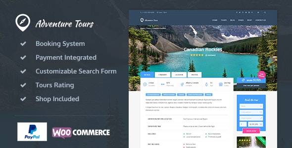 Adventure Tours v5.0.0 - WordPress旅游/旅游主