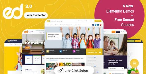 Ed School v3.20.1 -教育WordPress主题