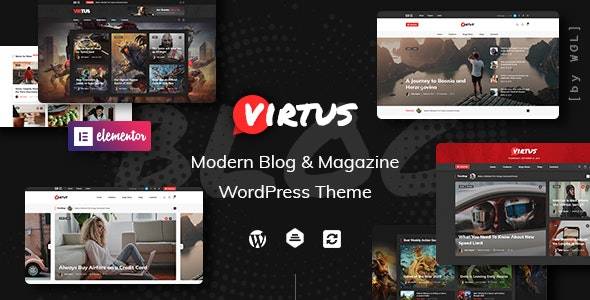 Virtus v1.2.4 - Modern Blog杂志WordPress主题