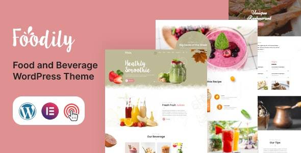 Foodily v1.0 - 食品和饮料 WordPress 主题