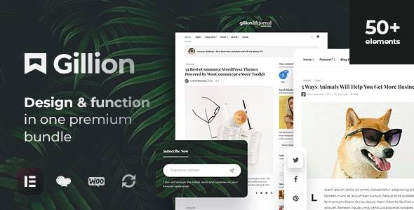 Gillion v4.7 - 多概念博客/杂志和商店 WordPress 主题