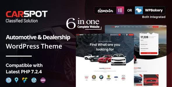 CarSpot v2.4.0 – 汽车经销商Wordpress分类主题