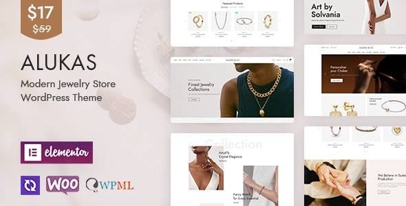 Alukas v1.2.0 - 现代珠宝店 WordPress 主题