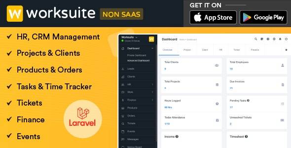 WORKSUITE v5.3.11 - 人力资源、CRM 和项目管理