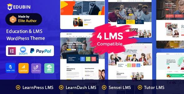 Edubin v8.14.13 - 教育 LMS WordPress 主题