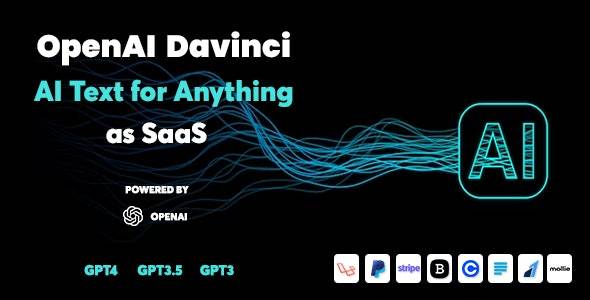 OpenAI Davinci v2.4 - AI 写作助手和内容创建者作为 SaaS