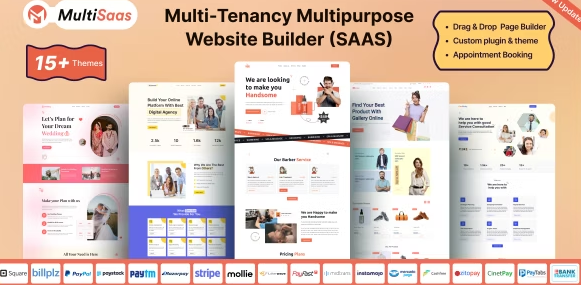 MultiSaas v1.2.4 - 多租户多用途网站构建器 (Saas)