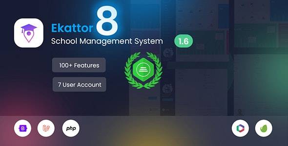 Ekattor 8 v1.6.1 -学校管理系统（SAAS）