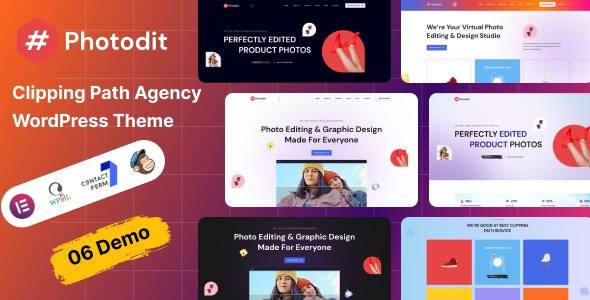 Photodit v1.0.0 - Clipping Path Agency WordPress 主题