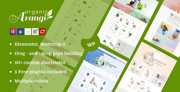 Arangi v2.0.3 - 有机 WooCommerce WordPress 主题