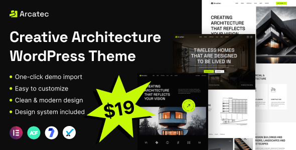 Arcatec v1.0.1-建筑和室内 WordPress 主题