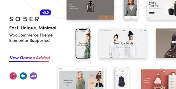 Sober v3.4.11 - WooCommerce WordPress 主题