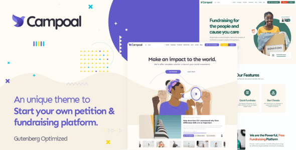 Campoal v2.3.8 - 请愿和筹款 WordPress 主题