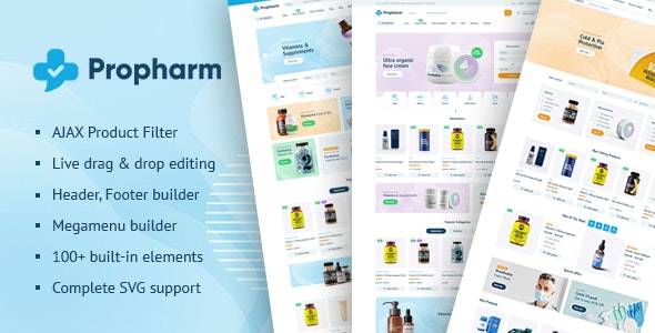Propharm v1.6 - 药房和医疗 WordPress WooCommerce 主题