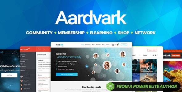 Aardvark v4.46 - 社区、会员、BuddyPress 主题