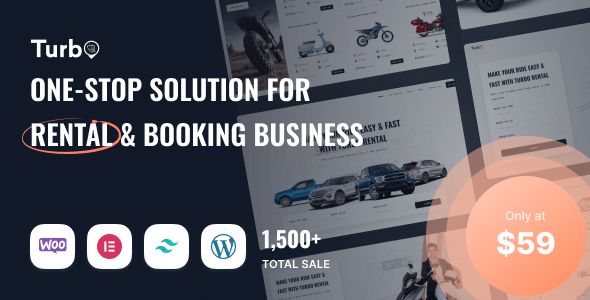 Turbo v10.0.2 - WooCommerce 租赁和预订主题