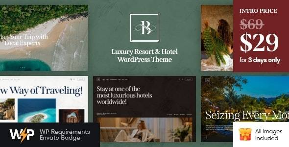 Belicia v1.0 - 豪华度假村和酒店 WordPress 主题