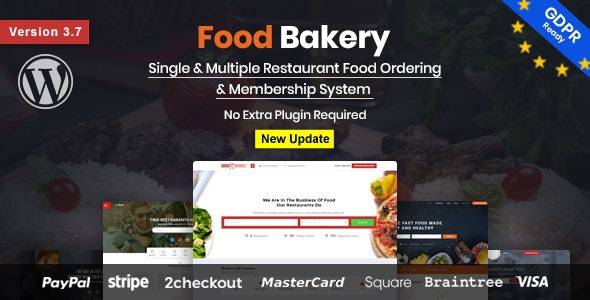 FoodBakery v3.7 - 食品配送餐厅目录 WordPress 主题
