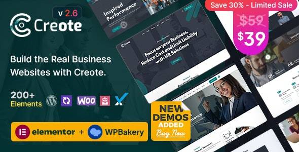 Creote v2.6.3 - 咨询业务 WordPress 主题
