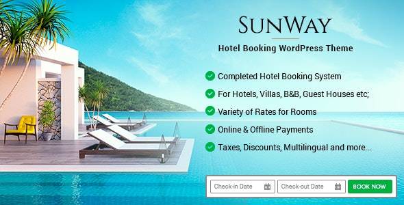 Sunway v5.7 - 酒店预订 WordPress 主题